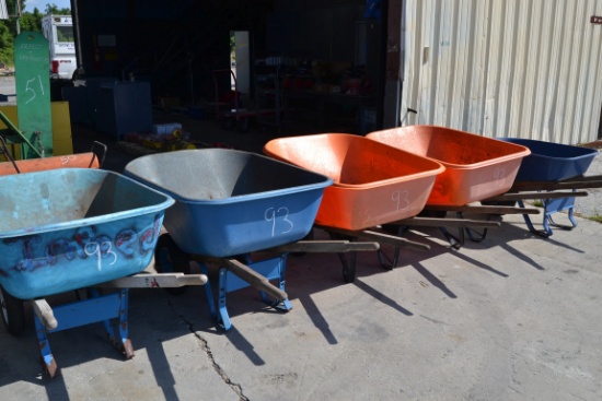 (5) WHEEL BARRELS