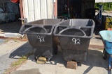 (2) PORTABLE TRASH CARTS