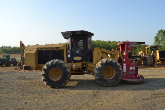 TIMBER KING TK350 FELLER BUNCHER W/ 28LX26 RUB W/ HOT SAW HEAD SN#HA18795 12,101 HOURS