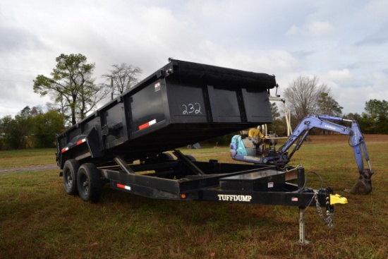 2022 TUFF DUMP 16' 14,000 LB TANDEM AXLE DUMP