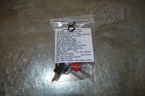 24 KEY SET FOR HEAVY EQUIPMENT