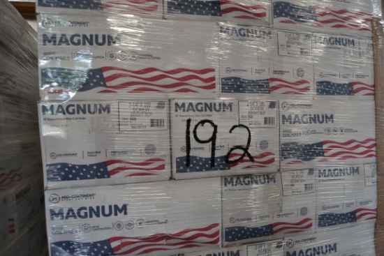 47 BOXES OF MAGNUM 15 ROUND HEAD WIRE COIL