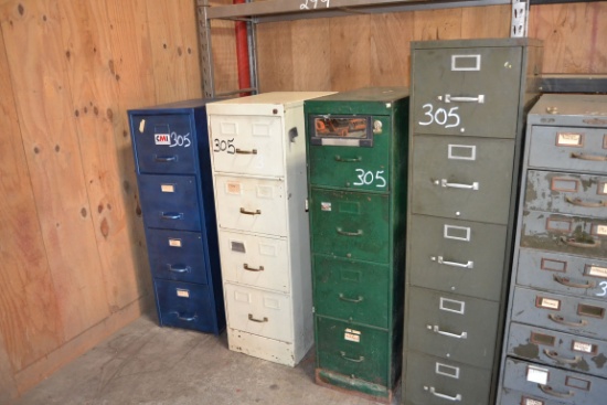 4 METAL CABINET & CONT
