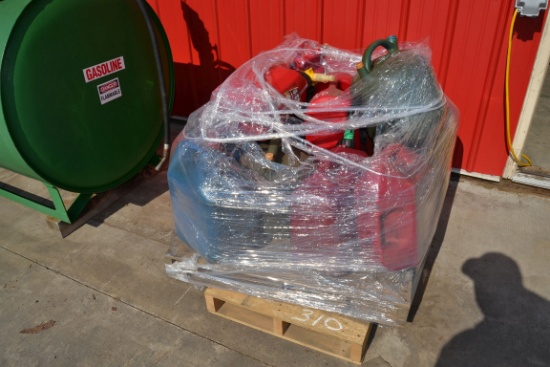 LOT OF GAS CANS