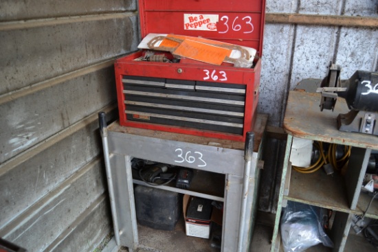 TOOL BOX, CABINET, & TOOLS