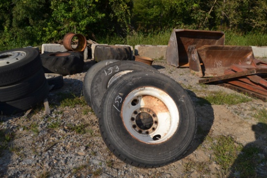 (5) 11R 24.5 TIRES & WHEELS