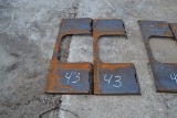 (2) NEW QUICK ATTACH PLATES FOR SKID STEER