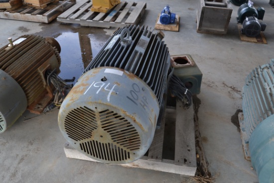 100 HP 230-460 VOLT 1185 RPM MOTOR FRAME 444T