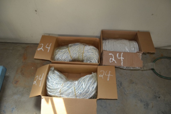 (3) NEW BOXES OF ROPE
