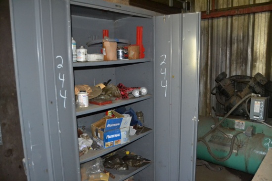 (2) METAL CABINETS & CONTENTS