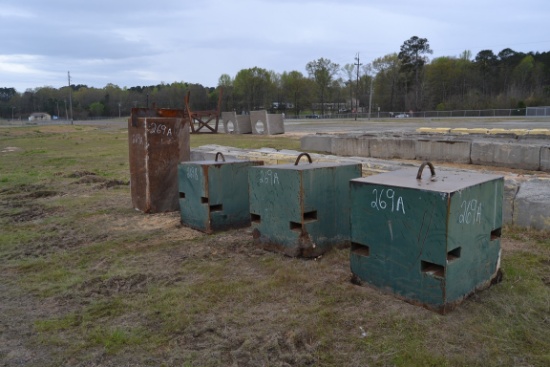 4 CONCRETE WEIGHTS FOR CONCAVE CONVEYOR