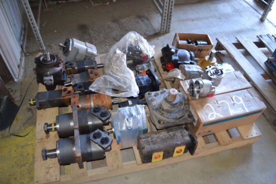 PALLET OF NEW HYDRUALIC PUMPS & MOTORS