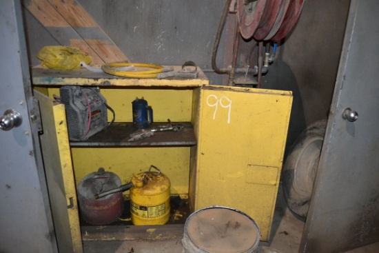METAL CABINET & CONTENT