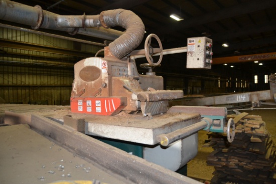 GRIZZLY STRAIGHT LINE RIP SAW W/ ELECTRICAL PANEL & CONTROLS