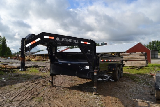 2021 IRON BULL 16' TANDEM AXLE DUMP TRAILER