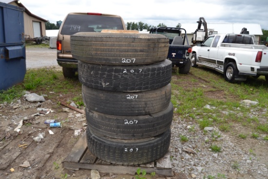 (5) 11R24.5 TIRES