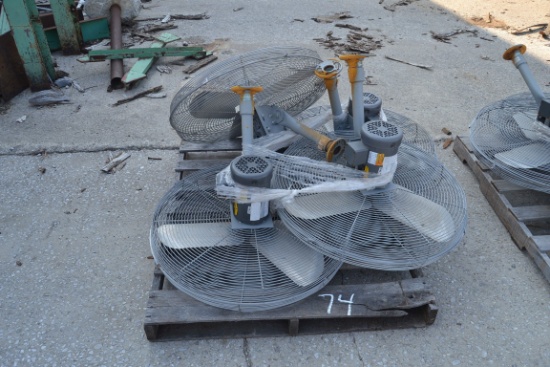 (4)  3 PHASE FANS FOR DRY KILN