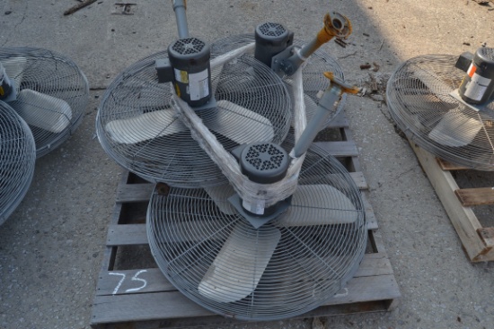 (3)  3 PHASE FANS FOR DRY KILN