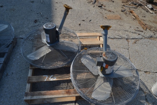 (2)  3 PHASE FANS FOR DRY KILN