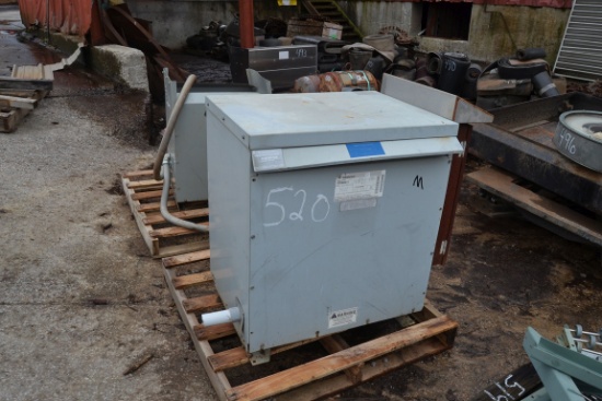 1-GE 50 KVA TRANSFORMER & 1-25 KVA TRANSFORMER