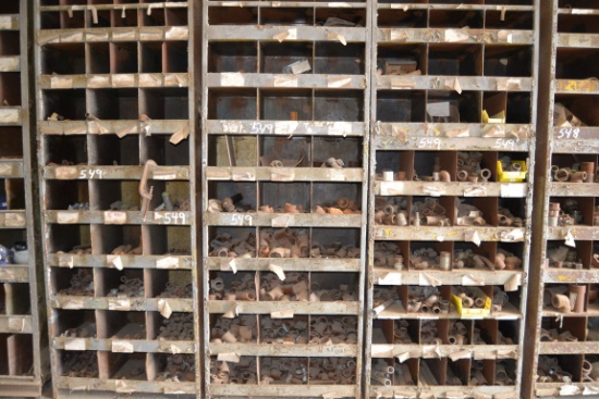 (3) STEEL SHELVES & PIPE FITTINGS