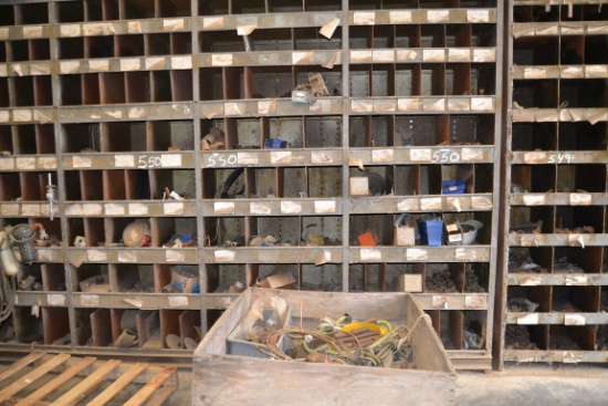 (4) STEEL SHELVES & PIPE FITTINGS