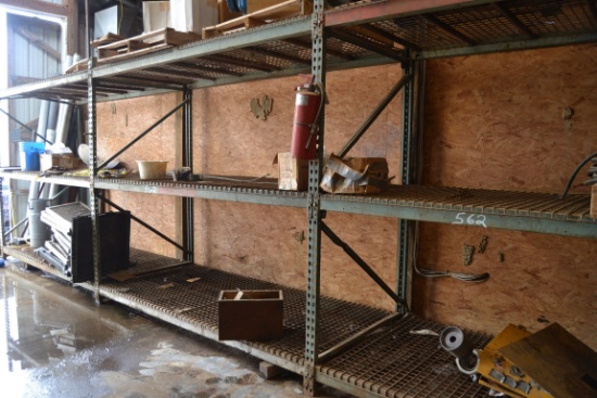 50' METAL SHELVES