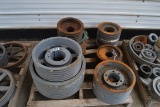 PALLET OF PULLEYS