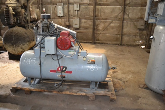 GARDNER DENVER 5HP TANK MOUNTED AIR COMPRESSOR