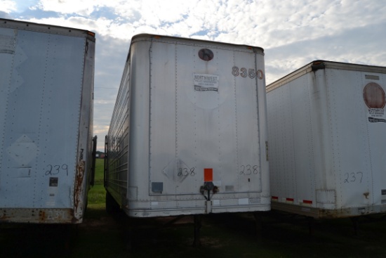 1983 GREAT DANE 48' BOX TRAILER W/ SLIDING TANDEM SN#1GPAA9020DB073327