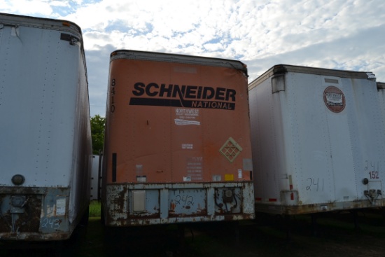1984 FRUEHAUF 48' BOX TRAILER SN#1H2V04822EH049901