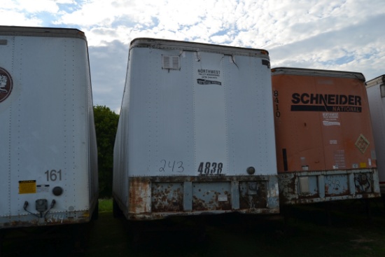 1986 HOBBS 48' BOX TRAILER SN#1H5V04820GM063003