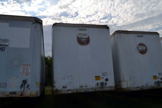 1996 FRUEHAUF 53' BOX TRAILER SN#1H2V05324TE059325