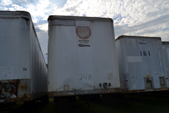1995 FRUEHAUF 53' BOX TRAILER SN#1H2V05320SE010928
