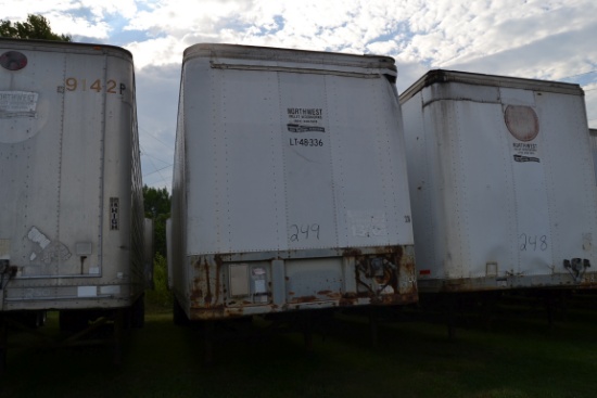1986 FRUEHAUF 48' BOX TRAILER SN#1H2V04824GE024907