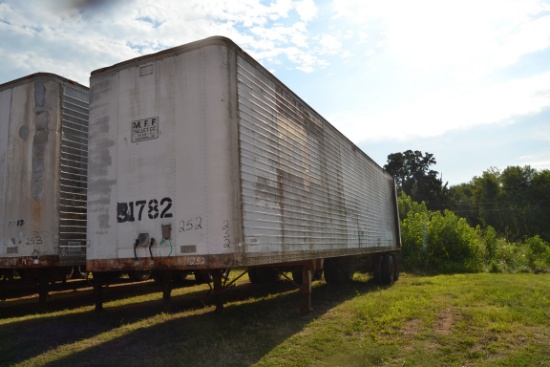 1974  45' BROWN BOX TRAILER SN#M733922  (NO TITLE, BILL OF SALE ONLY)