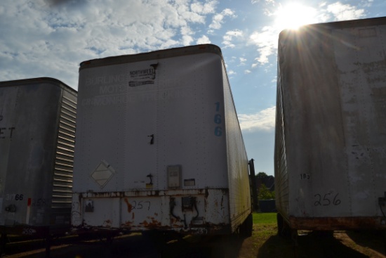 1986 HOBBS 48' BOX TRAILER UNIT 166