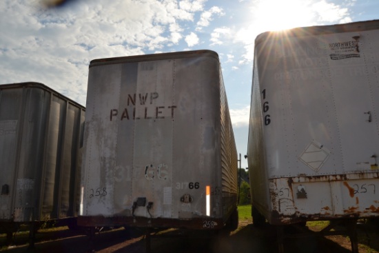 1974 BROWN 45' BOX TRAILER SN#M733920  (NO TITLE, BILL OF SALE ONLY)