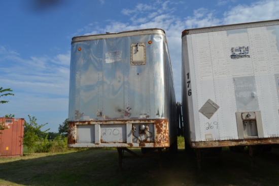 1984 FRUEHAUF 48' BOX TRAILER SN#1H2V04825EA017274 (HAVE TITLE, MAY TAKE UP TO 30 DAYS TO RECIEVE AF