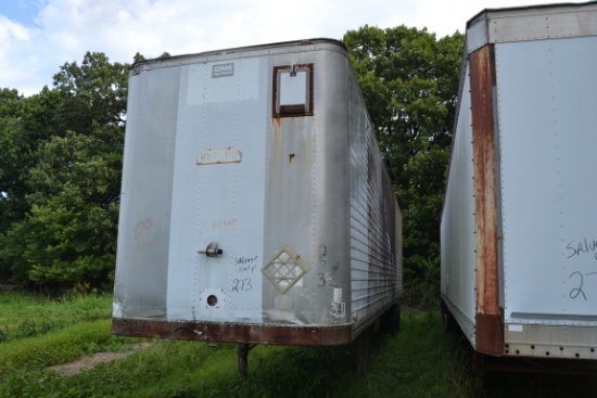 1974 CLARK 43' BOX TRAILER SN#M740173  SALVAGE ONLY