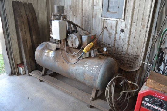 5HP SINGLE PHASE TANK MOUNTED AIR COMPRESSOR