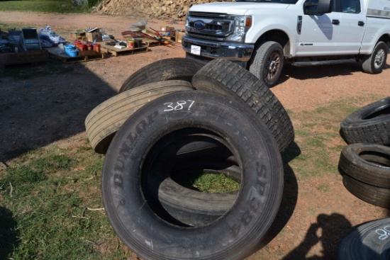 (6) 295-75R22.5 TIRES