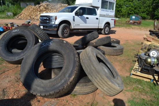 (4) 11R 22.5 TIRES