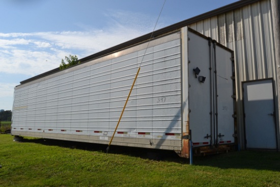 40' BOX TRAILER FOR STORAGE NO WHEELS