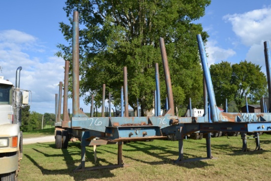 1984 SAVANNAH 40' DOUBLE BUNK LOG TRAILER