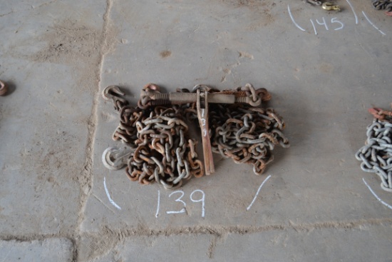 (2) HEAVY DUTY CHAINS W/BINDER