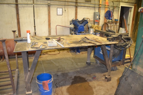 STEEL WORK TABLE 4'X8'