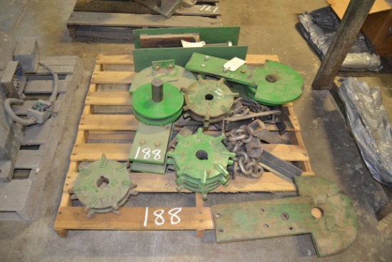 PALLET OF BARN SWEEP PARTS