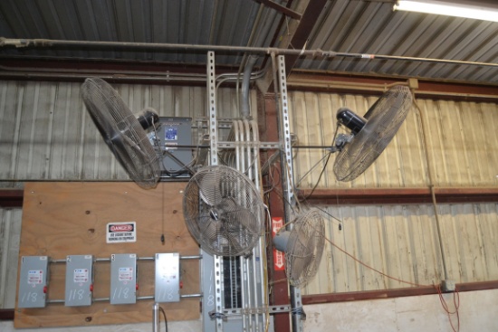 (4) WALL MOUNT FANS