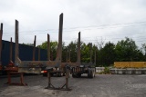 2006 MAGNOLIA 40' DOUBLE BUNK LOG TRAILER W/ SINGLE POINT SUSPENSION W/11R 24.5 RUB VIN#1M9BA4020614